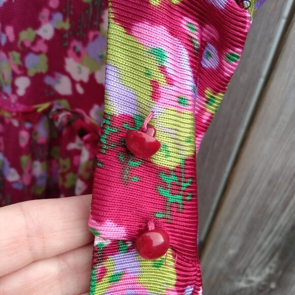 Vintage Peignoir Robe Over Dress 28" Bust 22" Waist Dressing Gown Dress Duster - Picture 10 of 16